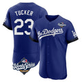 harde LA.Dodgers #23 Kyle Tucker Player Royal World Series City Connect Elite Home Stitched Jerseys