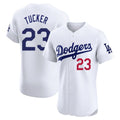 harde LA.Dodgers #23 Kyle Tucker Player White Limited Elite Home Stitched Jerseys