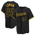 harde LA.Dodgers #25 Tommy Edman Player Black Snake Skin City Game Home Stitched Jerseys