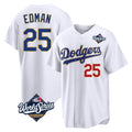 harde LA.Dodgers #25 Tommy Edman Player Gold White World Series 2026 Collection Stadium Limited Stitched Jerseys