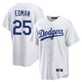 harde LA.Dodgers #25 Tommy Edman Player White Game Home Stitched Jerseys