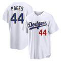 harde LA.Dodgers #44 Andy Pages Player Gold White 2026 Collection Stadium Limited Stitched Jerseys
