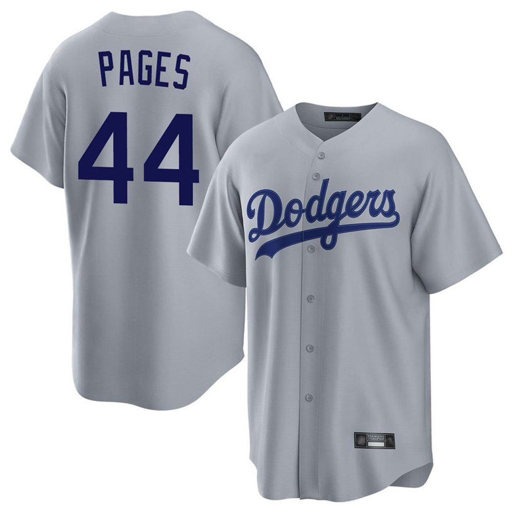 harde LA.Dodgers #44 Andy Pages Player Gray Game Stitched Jerseys