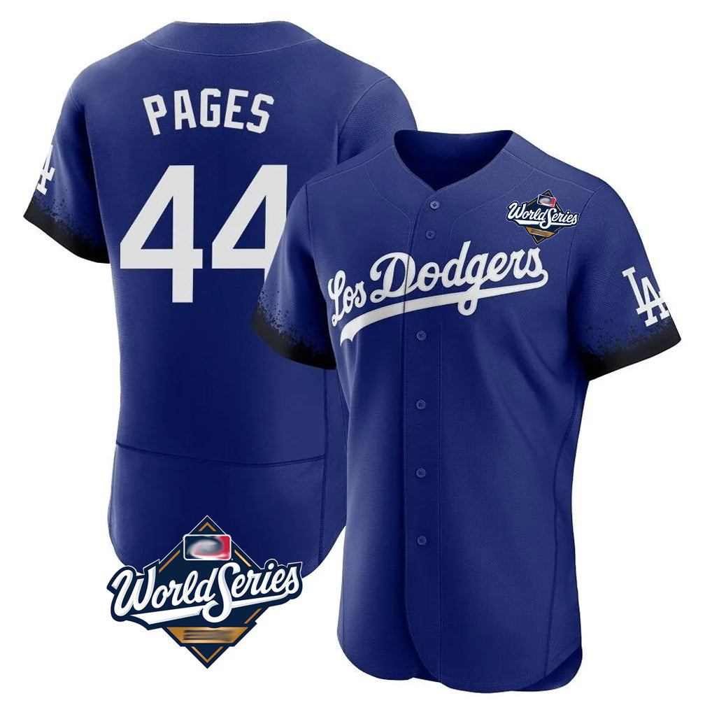 harde LA.Dodgers #44 Andy Pages Player Royal World Series City Connect Elite Home Stitched Jerseys