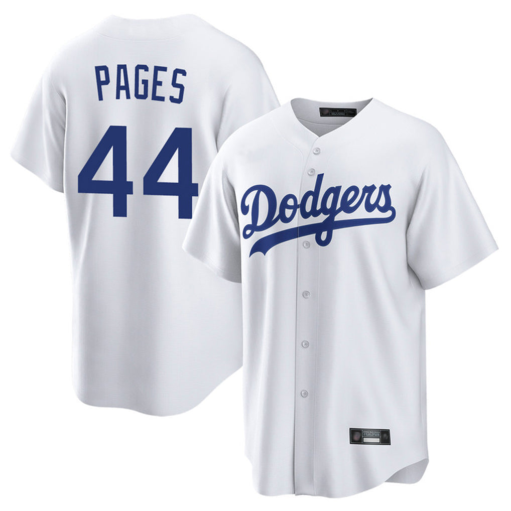 harde LA.Dodgers #44 Andy Pages Player White Game Home Stitched Jerseys