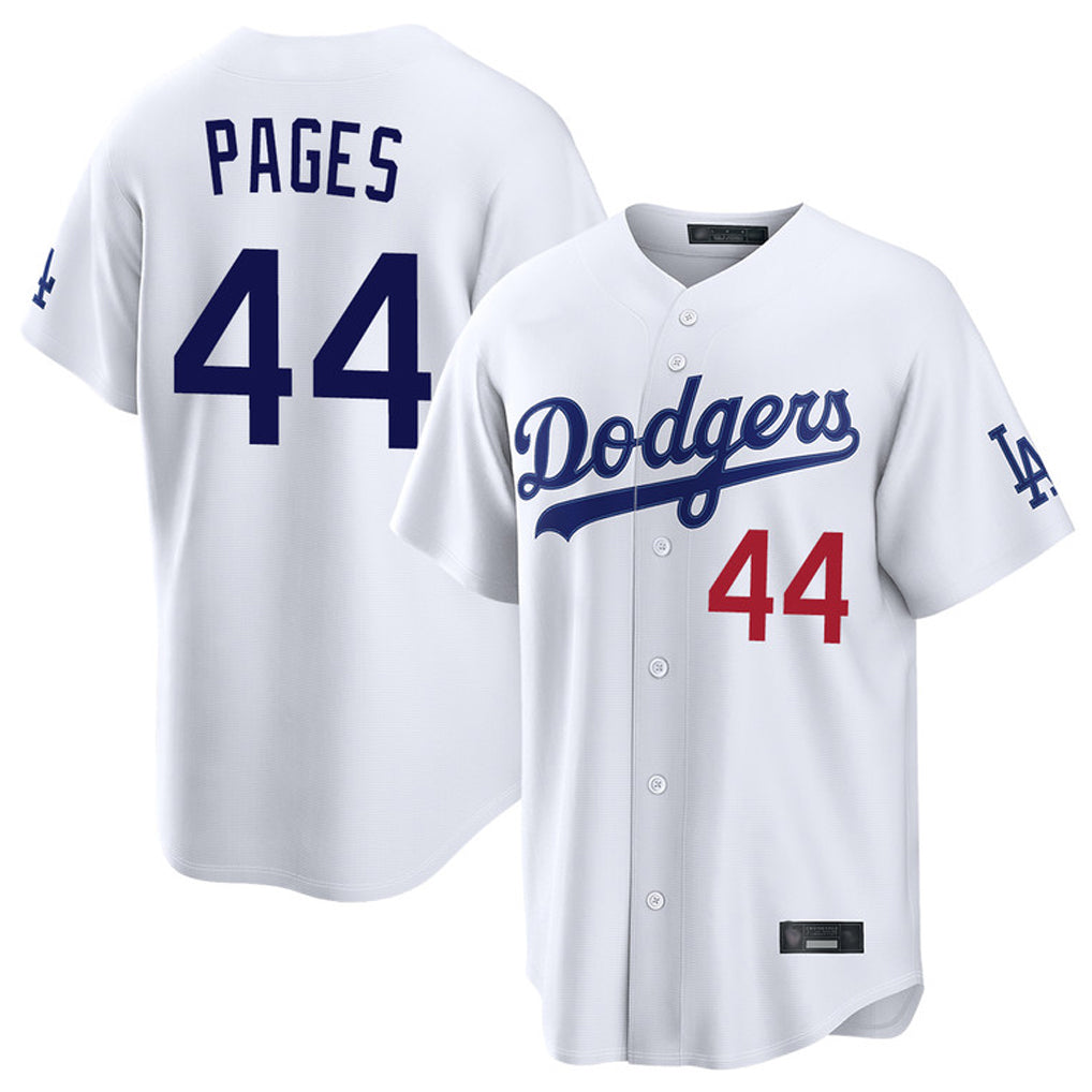 harde LA.Dodgers #44 Andy Pages Player White Home Game Stitched Jerseys