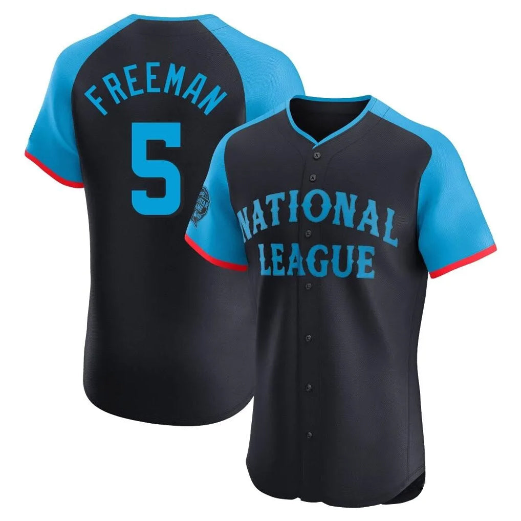 harde LA.Dodgers #5 Freddie Freeman Player Black National League All-Star Limited Elite Home Stitched Jerseys
