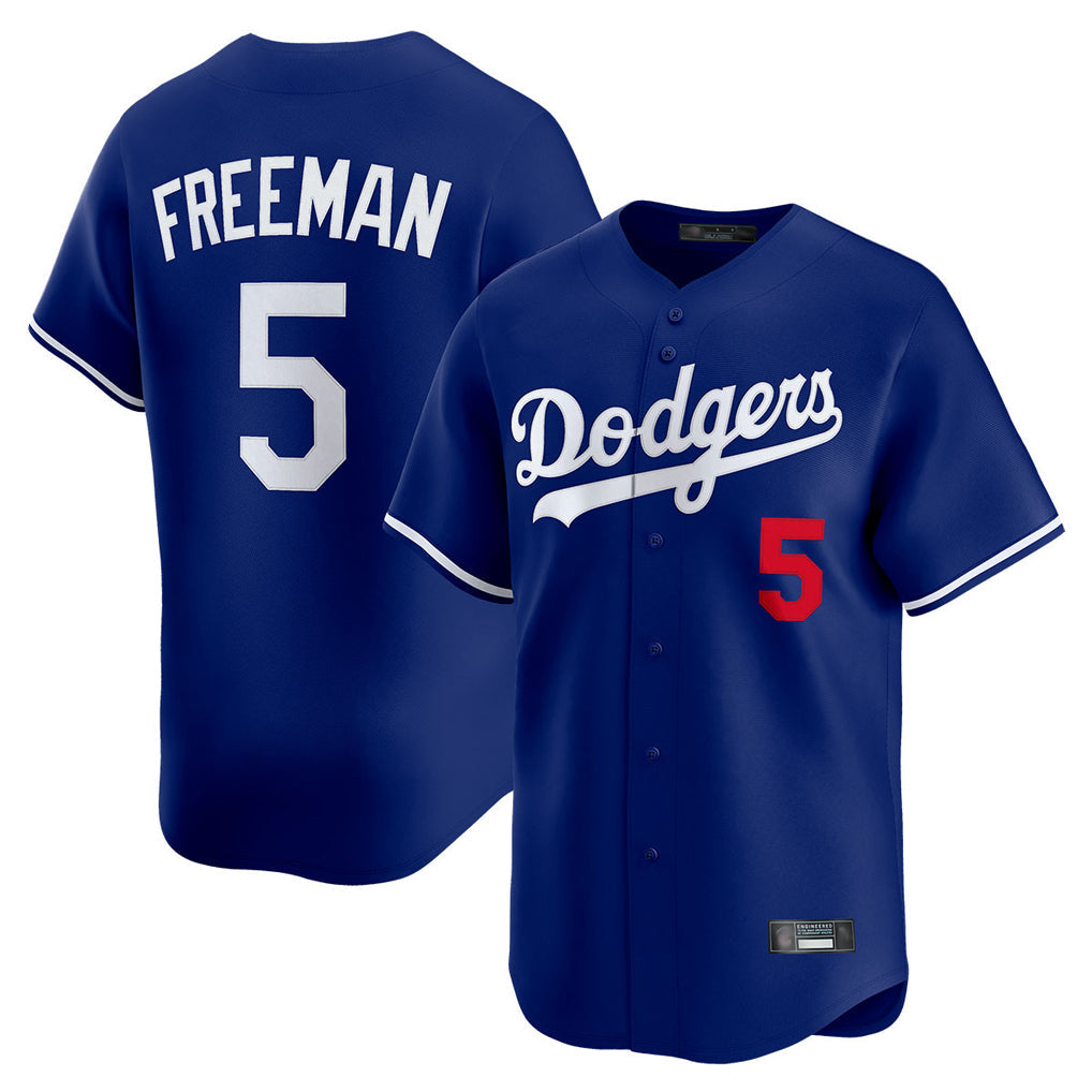 harde LA.Dodgers #5 Freddie Freeman Player Royal Limited Home Stitched Jerseys