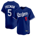 harde LA.Dodgers #5 Freddie Freeman Player Royal Limited Home Stitched Jerseys