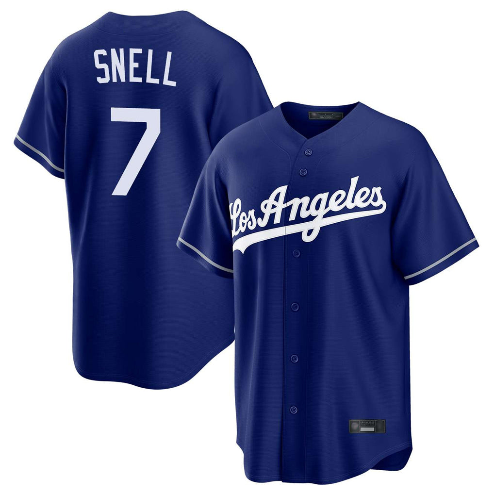 harde LA.Dodgers #7 Blake Snell Player Royal Game Stitched Jerseys