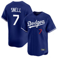 harde LA.Dodgers #7 Blake Snell Player Royal Limited Home Stitched Jerseys