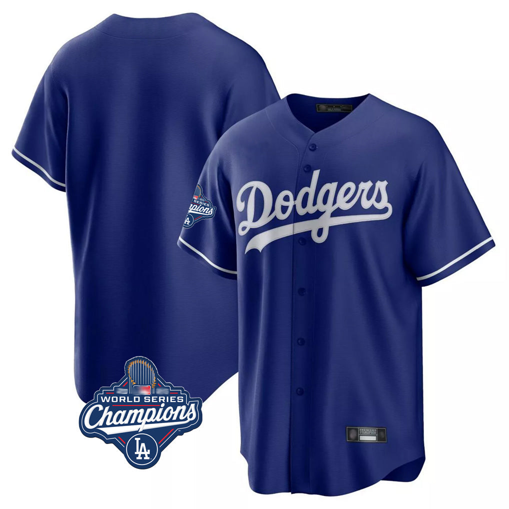 harde LA.Dodgers Blank Player Royal Game Home World Series Meet Stitched Jerseys