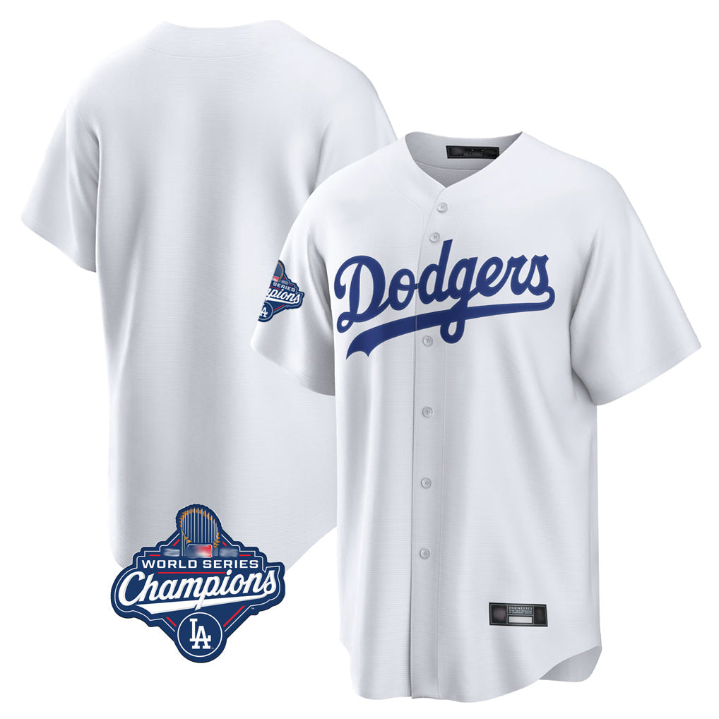 harde LA.Dodgers Blank Player White Game Home World Series Meet Stitched Jerseys