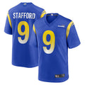 harde LA.Rams Home Game Football Jerseys - Royal - #9 Matthew Stafford Player Stitched Jerseys