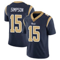 harde LA.Rams #15 Ty Simpson Player Navy Limited Vapor Untouchable Home Game Stitched Jerseys