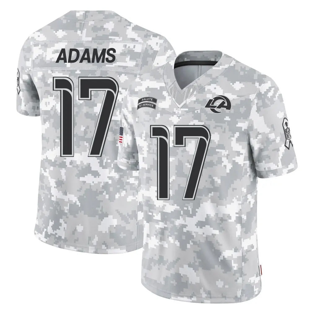 harde LA.Rams #17 Davante Adams Player Arctic Camo Salute To Service Limited Game Stitched Jerseys