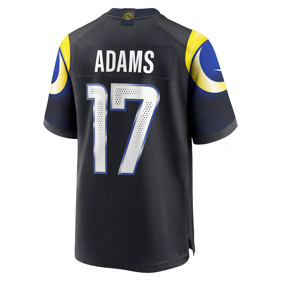 harde LA.Rams #17 Davante Adams Player Midnight Blue Rivalries Collection Game Stitched Jerseys