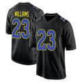 harde LA.Rams #23 Kyren Williams Player Black Fashion Game Stitched Jerseys