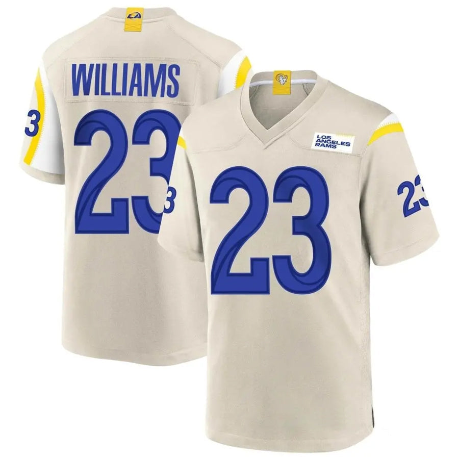 hardeLA.Rams #23 Kyren Williams Player Bone Replica Game Stitched Jerseys