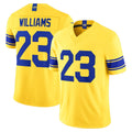 harde LA.Rams #23 Kyren Williams Player Gold Classic Sol Vapor F.U.S.E. Home Game Stitched Jerseys