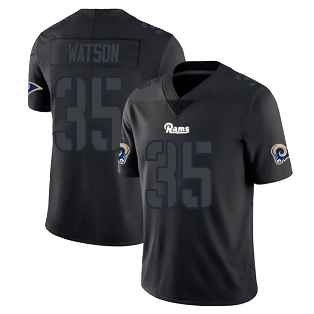 harde LA.Rams #35 Jaylen Watson Player Black Impact Limited Home Game Stitched Jerseys