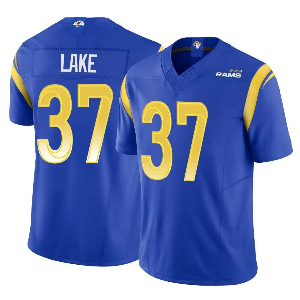 harde LA.Rams #37 Quentin Lake Player Royal Limited Vapor F.U.S.E. Home Game Stitched Jerseys