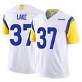 harde LA.Rams #37 Quentin Lake Player White Limited Vapor F.U.S.E. Home Game Stitched Jerseys