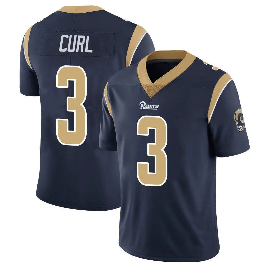 harde LA.Rams #3 Kam Curl Player Navy Limited Vapor Untouchable Home Game Stitched Jerseys