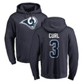 harde LA.Rams #3 Kam Curl Player Navy Pullover Hoodie Limited Game Stitched Jerseys