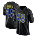 harde LA.Rams #48 Omar Speights Player Black Fashion Limited Home Game Stitched Jerseys