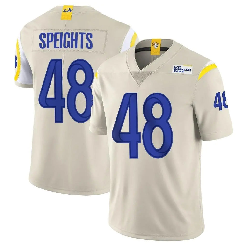 harde LA.Rams #48 Omar Speights Player Bone Limited Vapor Home Game Stitched Jerseys