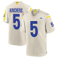 harde LA.Rams #5 Kamren Kinchens Player Bone Home Game Stitched Jerseys