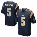 harde LA.Rams #5 Kamren Kinchens Player Navy Home Game Stitched Jerseys