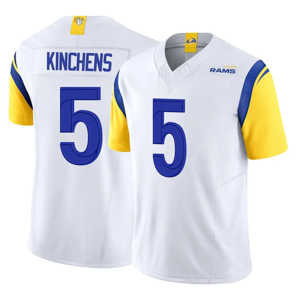 harde LA.Rams #5 Kamren Kinchens Player White Limited Vapor F.U.S.E. Home Game Stitched Jerseys