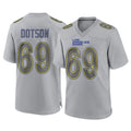 harde LA.Rams #69 Kevin Dotson Player Gray Atmosphere Fashion Home Game Stitched Jerseys