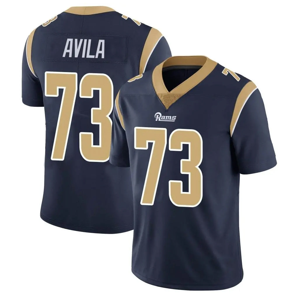 harde LA.Rams #73 Steve Avila Player Navy Limited Vapor Untouchable Home Game Stitched Jerseys