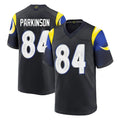 harde LA.Rams #84 Colby Parkinson Player Black Midnight Rivalries Collection Home Game Stitched Jerseys