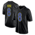 harde LA.Rams #8 Jared Verse Player Black Fashion Game Stitched Jerseys