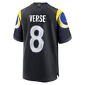 harde LA.Rams #8 Jared Verse Player Midnight Blue Rivalries Collection Game Stitched Jerseys