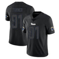 harde LA.Rams #91 Kobie Turner Player Black Impact Limited Home Game Stitched Jerseys