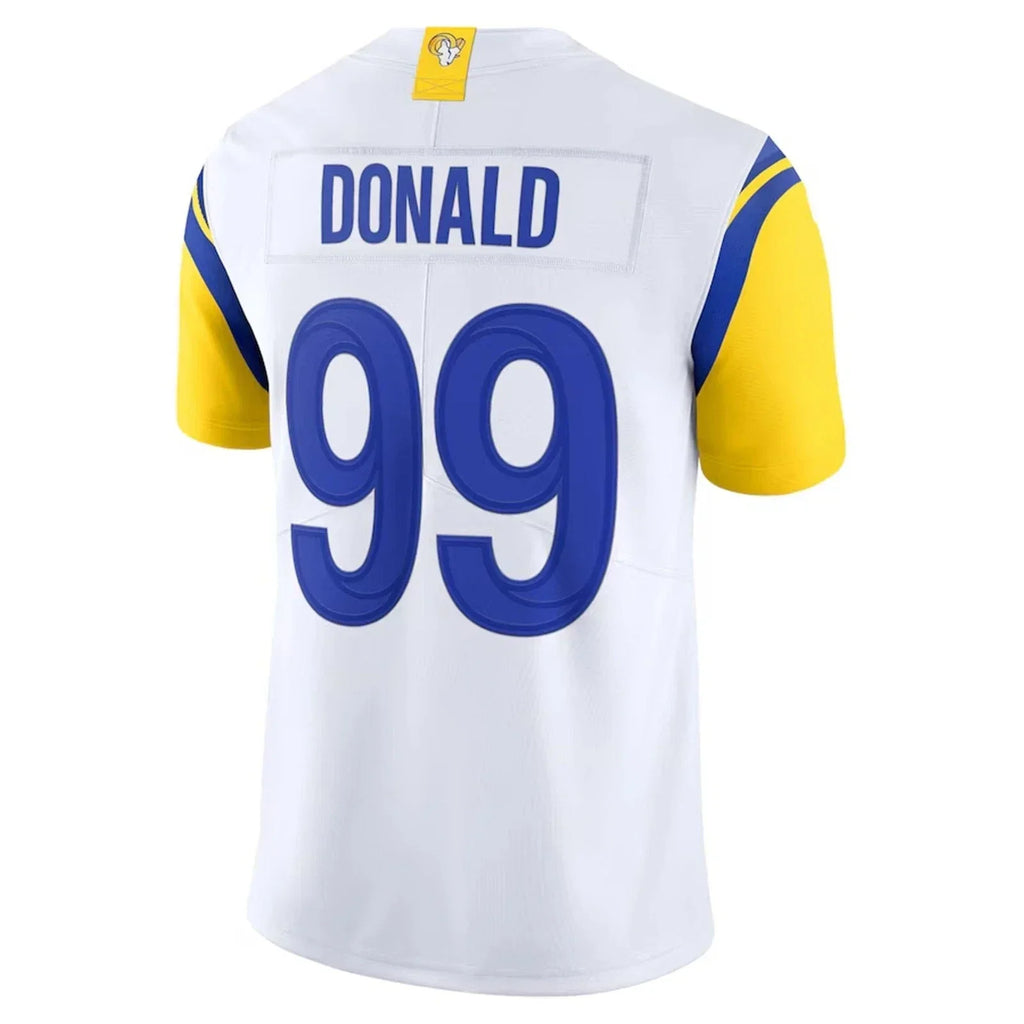 harde LA.Rams #99 Aaron Donald White Vapor F.U.S.E. Limited Jersey Stitched Jerseys