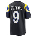 harde LA.Rams #9 Matthew Stafford Player Midnight Blue Rivalries Collection Game Stitched Jerseys