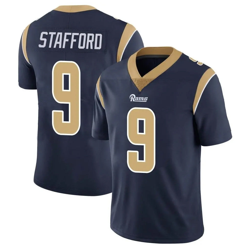 harde LA.Rams #9 Matthew Stafford Player Navy Limited Vapor Untouchable Home Game Stitched Jerseys