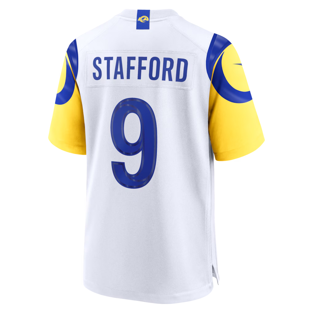 harde LA.Rams #9 Matthew Stafford White White Game Player Stitched Jerseys