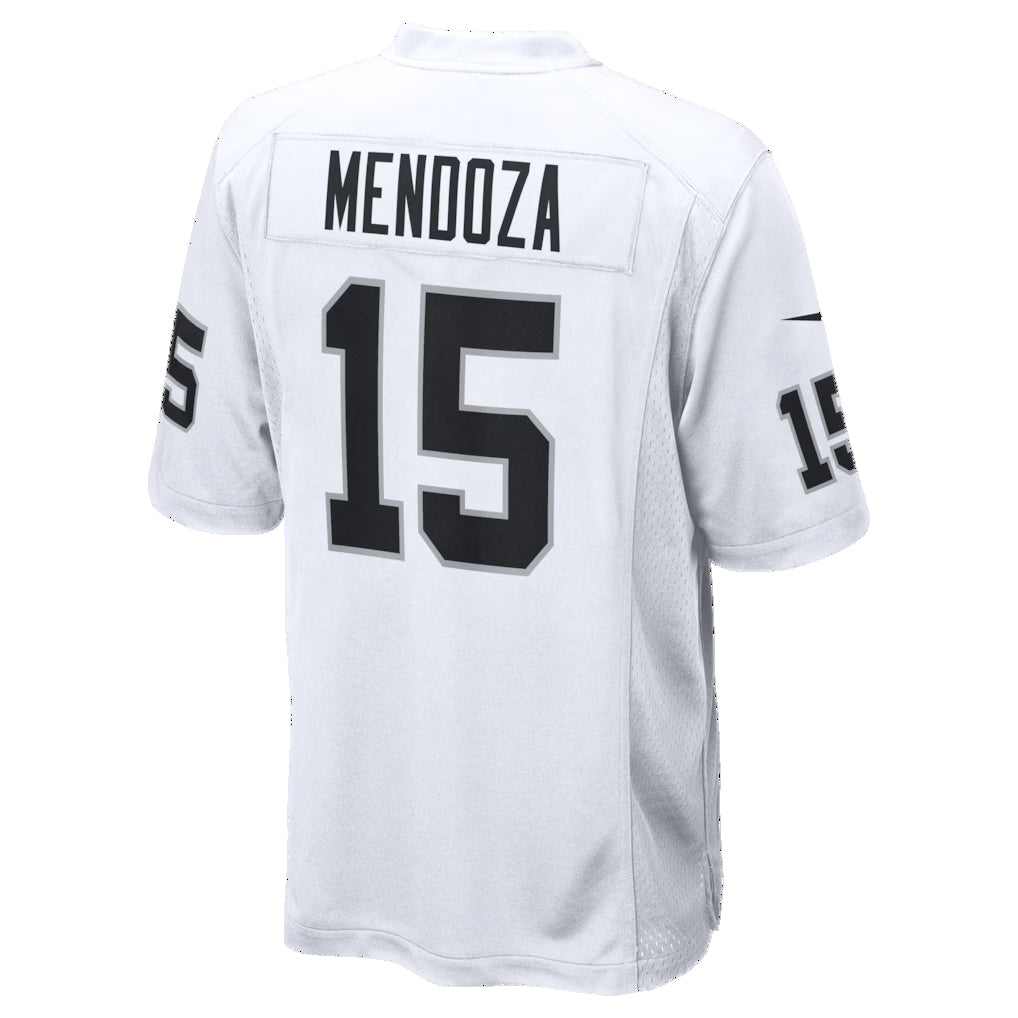 harde LV.Raiders #15 Fernando Mendoza White Game Player Stitched Jerseys