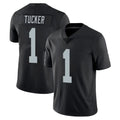 harde LV.Raiders #1 Tre Tucker Player Black Limited Vapor Untouchable Home Game Stitched Jerseys