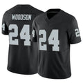 harde LV.Raiders #24 Charles Woodson Player Black Vapor F.U.S.E Limited Stitched Jerseys
