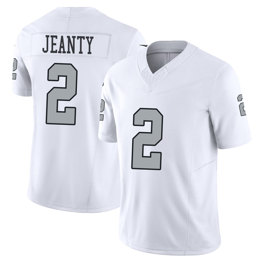 harde LV.Raiders #2 Ashton Jeanty Player White Alternate Vapor F.U.S.E Limited Stitched Jerseys