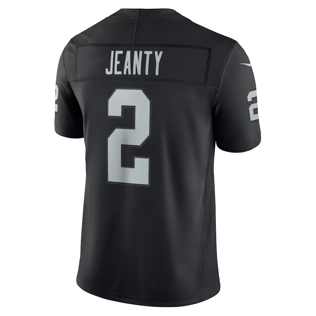harde LV.Raiders #2 Ashton Jeanty  Black Team Vapor F.U.S.E. Stitched Limited Jerseys