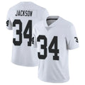 harde LV.Raiders #34 Bo Jackson Player White Vapor Limited Stitched Jerseys